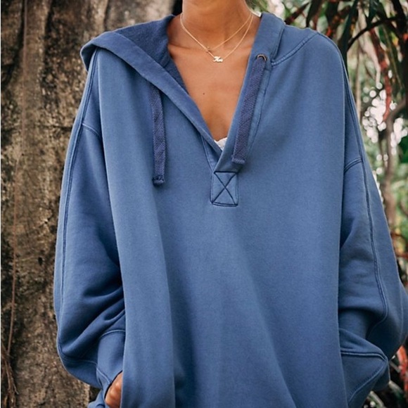 FP Movement by Free People Blue Slouch Hoodie - Picture 3 of 12